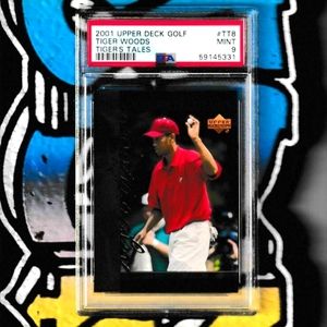 2001 Upper Deck Tiger Woods Tiger Tales #TT8 PSA 9